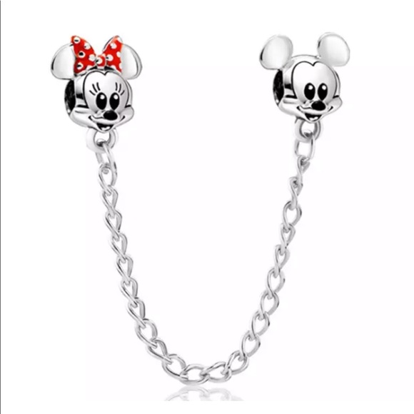 New Disney S925 Safety Chain European Charm Bead - Picture 3 of 7